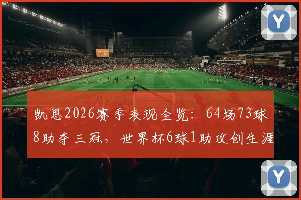 凯恩2026赛季表现全览：64场73球8助夺三冠，世界杯6球1助攻创生涯新高，数据详情解析